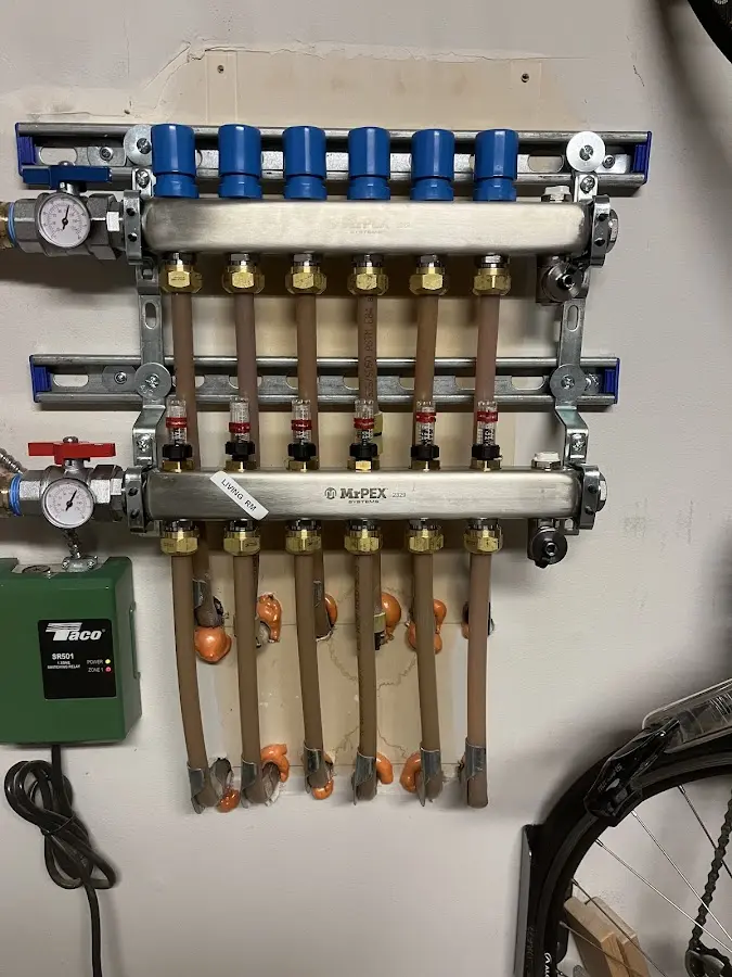 Plumber performing Gas Line Installation at a residential property in Firebaugh